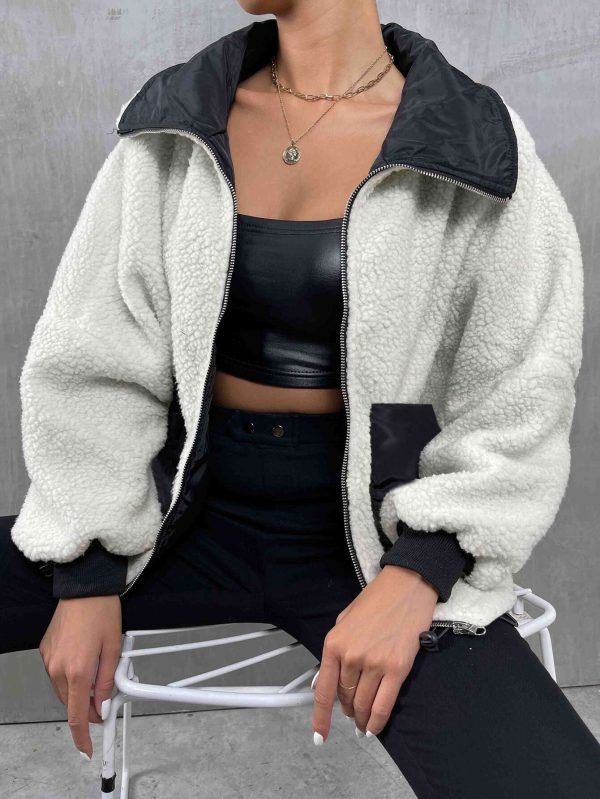 Women’s Knitted Zipper Cardigan Sweater Jacket Coat