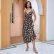 Summer Printed Waist-Controlled Mid-Length Strap Dress for Women
