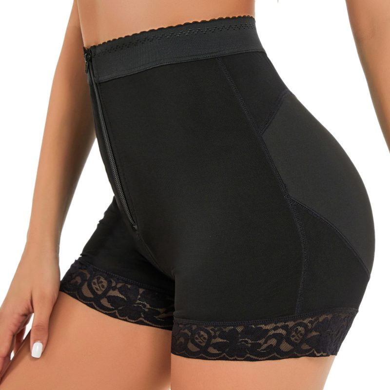 Direct Breasted Zipper Sports Belly Contracting & Waist Girdling Pants