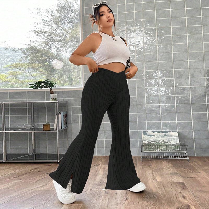 Plus Size Casual Wide Leg Pants: Drape & Show Off Your Legs - Image 4