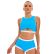 Womens Boxer Split Swimsuit - Sexy Hollow Out Cutout Backless Bikini