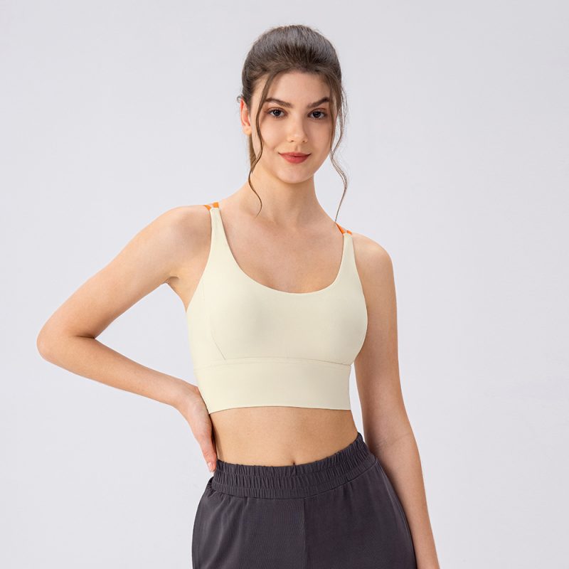 Women’s Sports Bra: Spaghetti Strap Push-Up Yoga Vest - Image 2