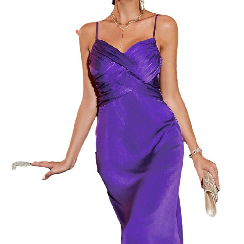 Autumn Winter Knitted Velvet Dress with Slit - Image 5