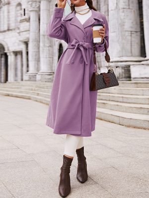 High-Grade Woolen Loose Coat for Women – Autumn Winter Warmth