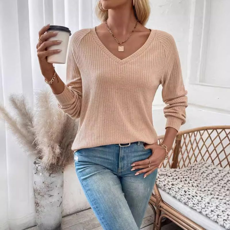Women’s Lace Cutout Raglan Sleeve Long Sleeve T-Shirt Top - Image 2