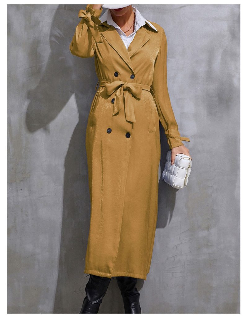Women’s Spring Autumn Thin Niche Celebrity Trench Coat - Image 2