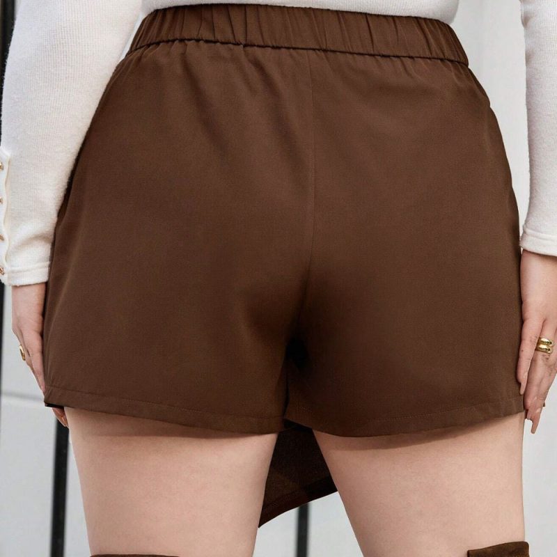 Plus Size Sexy Asymmetric Skirt for Autumn Winter Slim Fit Look - Image 2