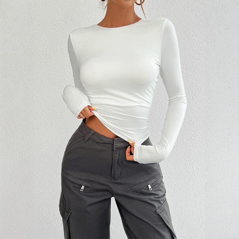 Elegant Slim Knitted Long Sleeve Top for Women – Autumn Winter - Image 4