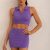 Purple Sleeveless Vest Skirt