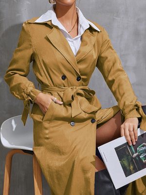 Women’s Spring Autumn Thin Niche Celebrity Trench Coat