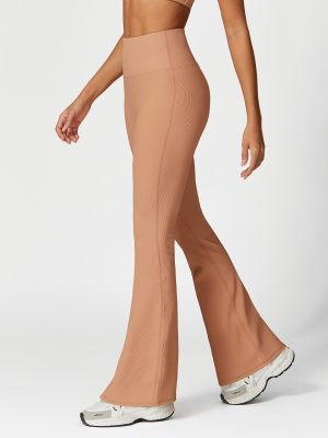 High Waist Yoga Wide Leg Pants – Figure-Flattering & Hip Lifting