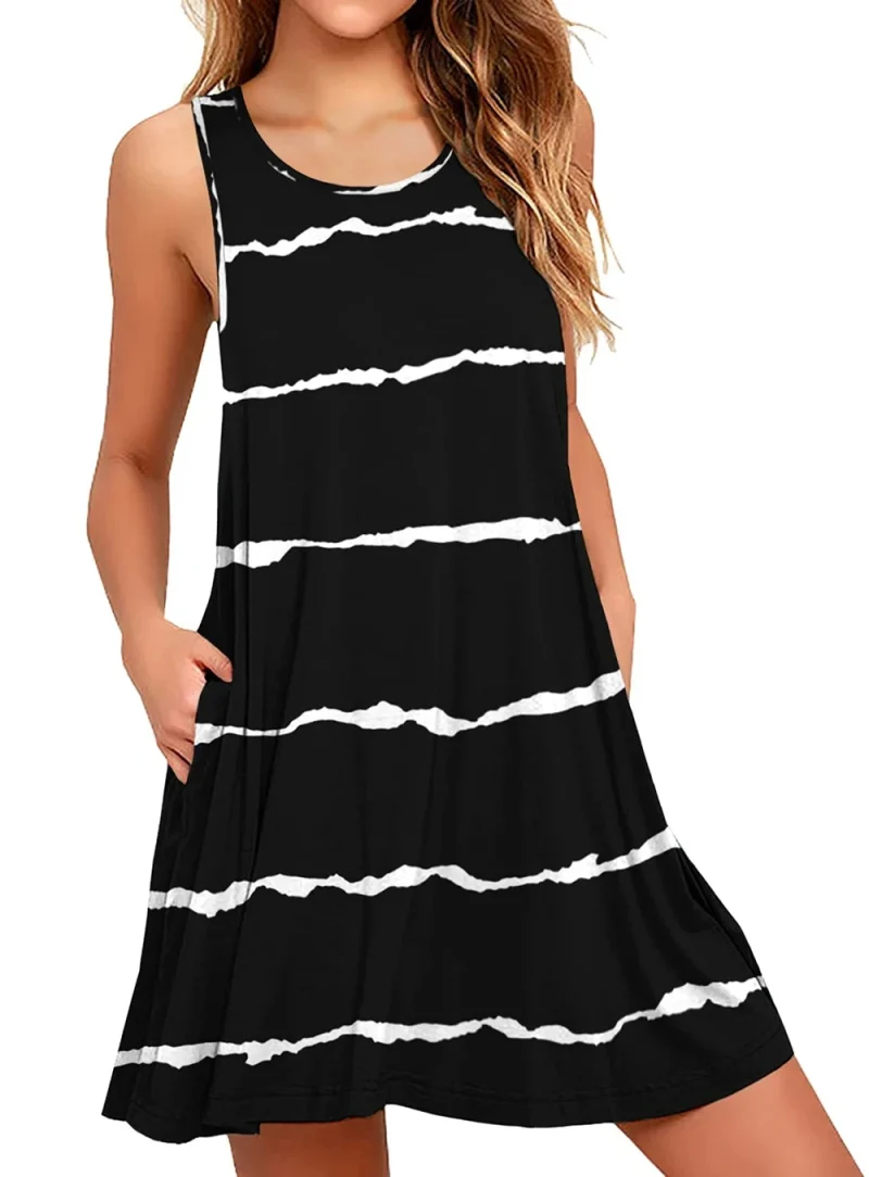 Women's Sleeveless Dresses Plus Size Homecoming Nightgowns Women's Knee