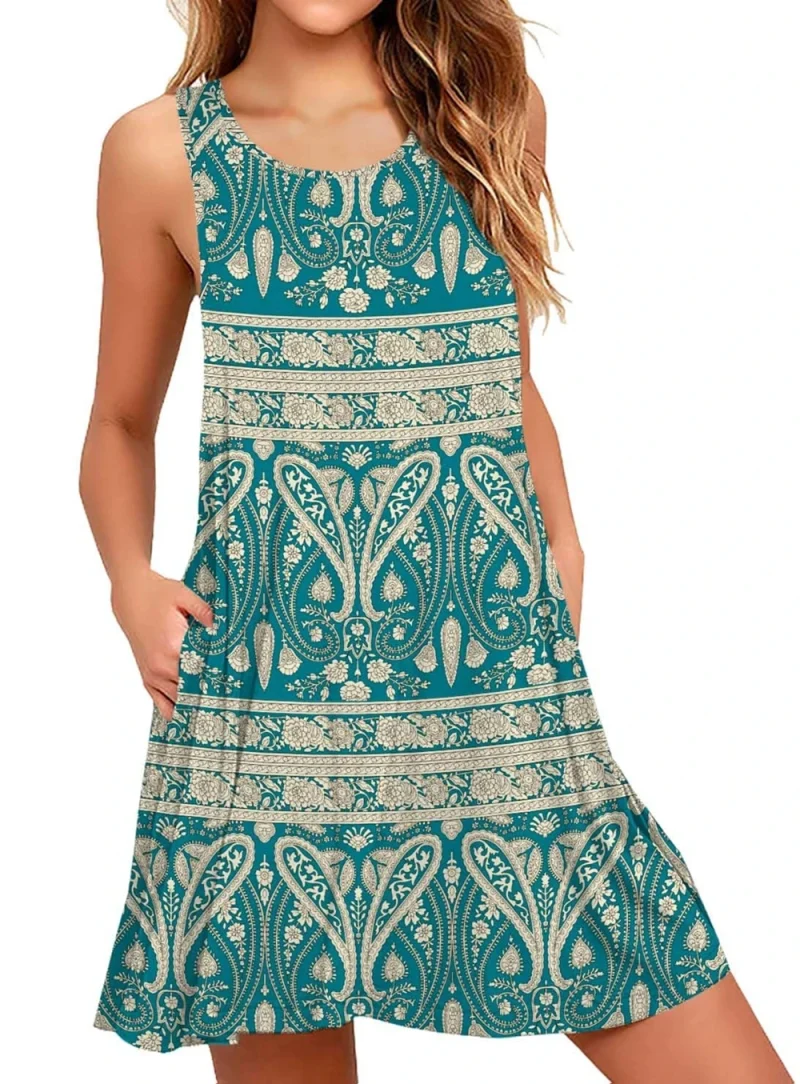 Women's Sleeveless Dresses Plus Size Homecoming Nightgowns Women's Knee - Image 5