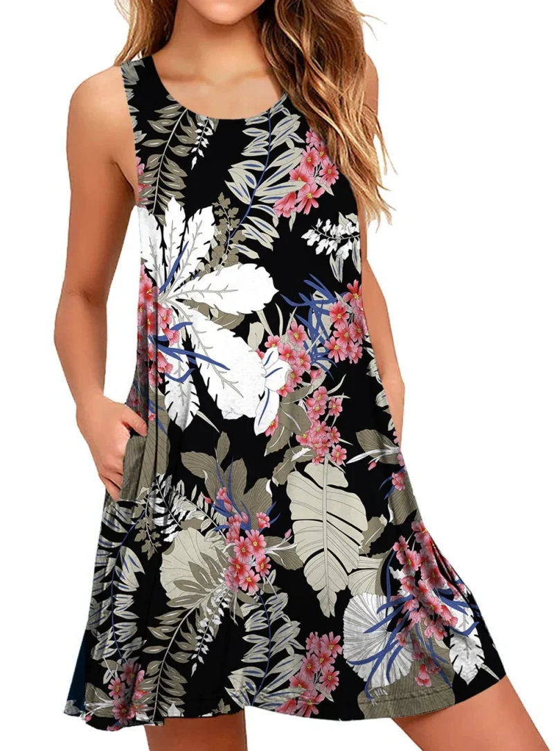 Women's Sleeveless Dresses Plus Size Homecoming Nightgowns Women's Knee - Image 4
