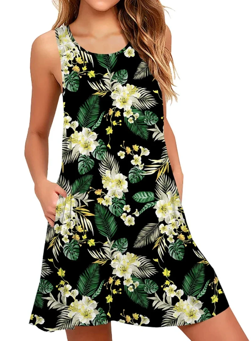 Women's Sleeveless Dresses Plus Size Homecoming Nightgowns Women's Knee - Image 3
