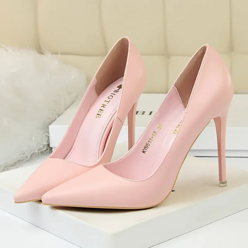 Women 7.5cm 10.5cm High Heels Pumps Lady Wedding Bridal - Image 25