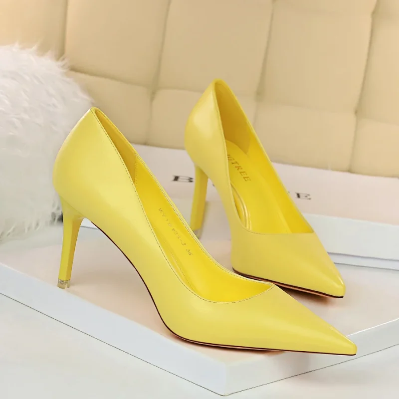 Women 7.5cm 10.5cm High Heels Pumps Lady Wedding Bridal - Image 15