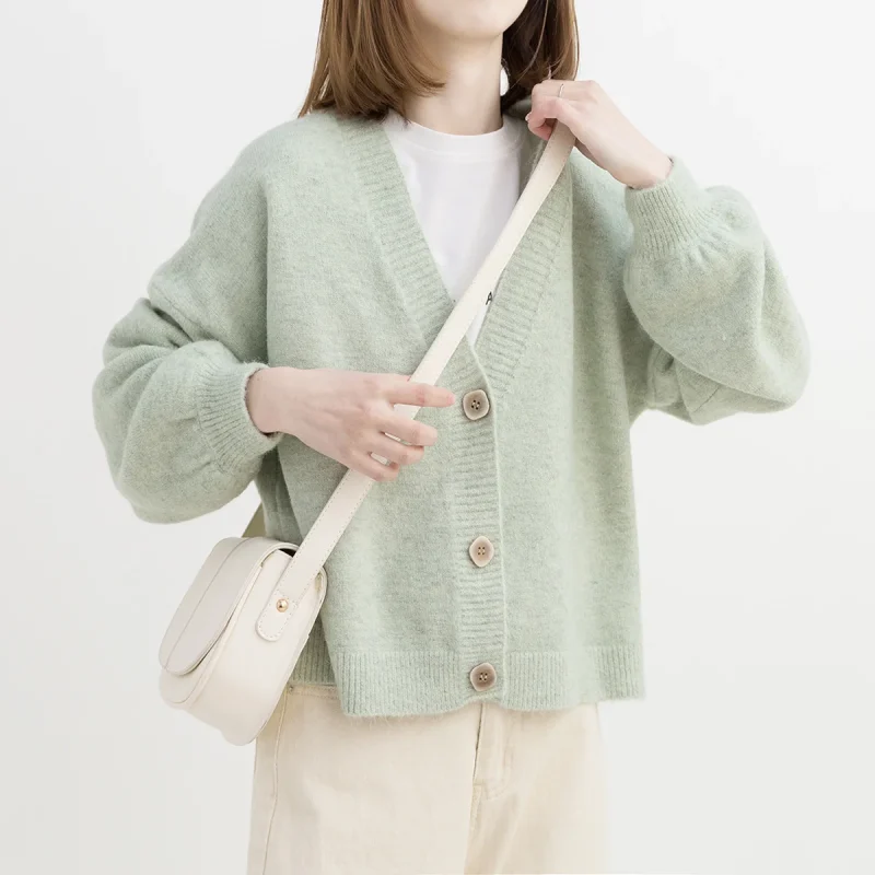 Women's Sweater Cardigan 2021 Autumn Cashmere Knitwear Tops - Image 7