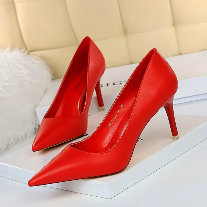 Women 7.5cm 10.5cm High Heels Pumps Lady Wedding Bridal - Image 16