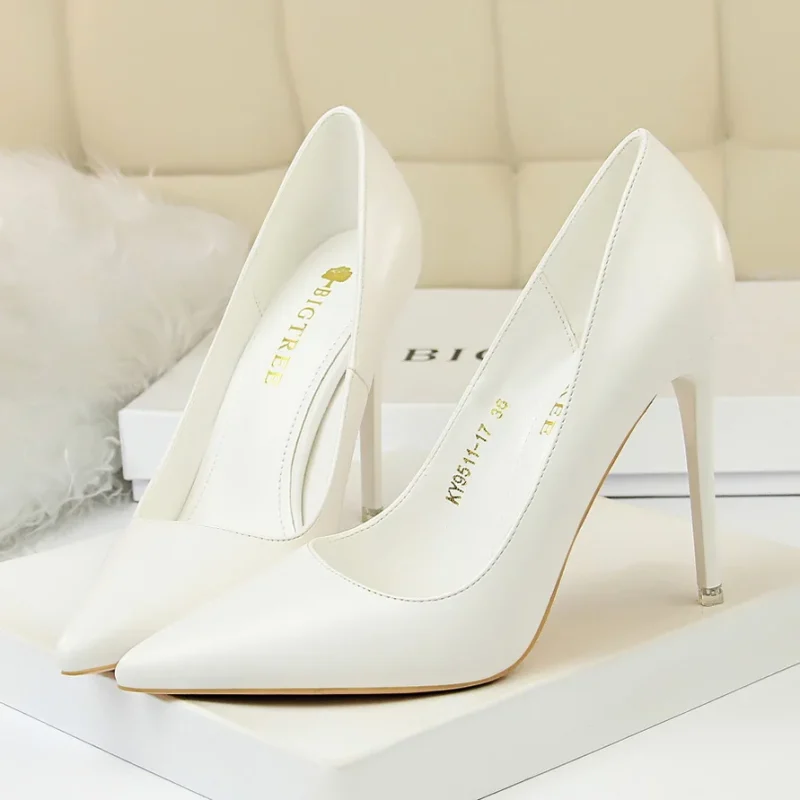 Women 7.5cm 10.5cm High Heels Pumps Lady Wedding Bridal - Image 23