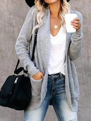 Fashion Knitted Sweater Coat Women Cardigans Fall Winter