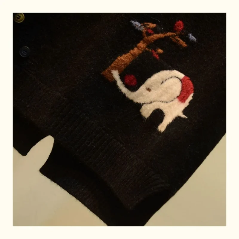 Cute Cartoon Sleeveless V Neck Sweater Vest Women Korean Fashion Knitted - Image 15