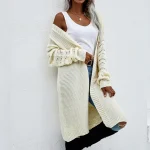 Women's Cardigans 2021 New Autumn Winter Casual Knitted Long Cardigan - Image 6