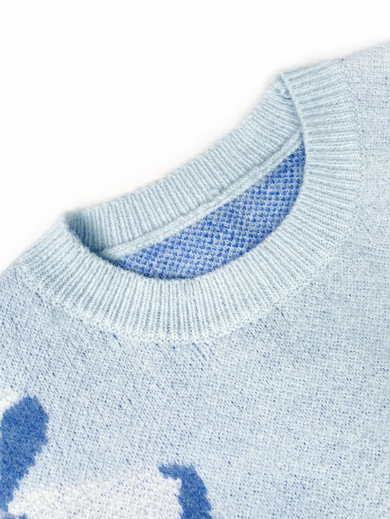 Women's Autumn Winter Loose Casual Pullover Long Sleeved Kntted Tops - Image 8