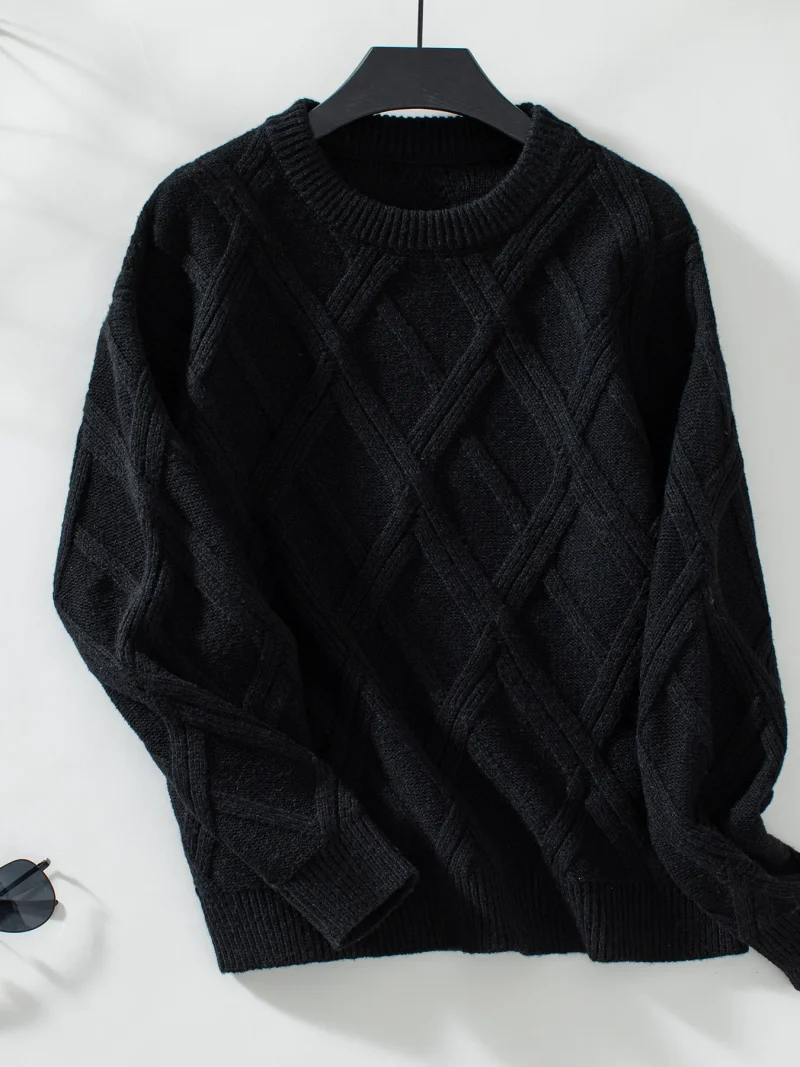 Winter Long Sleeve Sweater Office Lady Casual Knitted Jumper - Image 9
