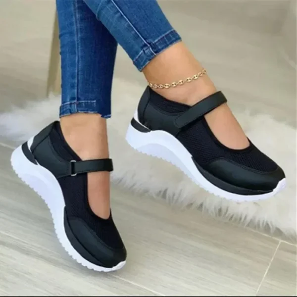 Autumn Outdoor Breathable Mesh Shoes Women Casual Platform Sneakers - Image 4