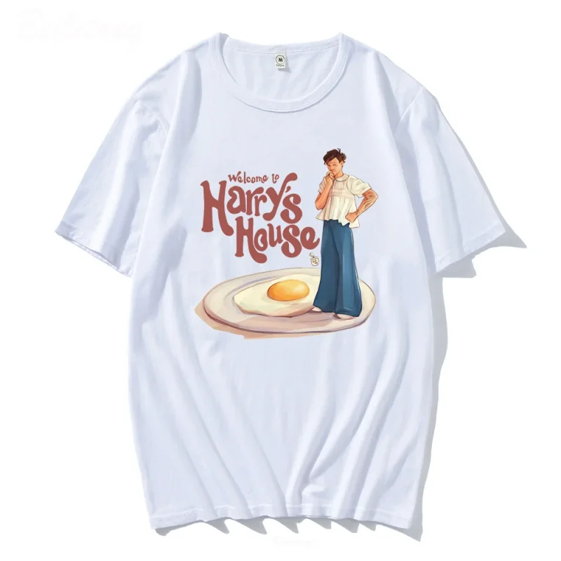Summer O-Neck Plus Size Tees Boy Thinking House T Shirt Cotton - Image 2