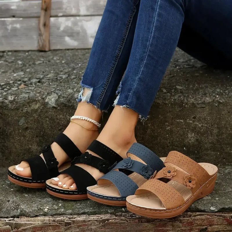 Summer Women Wedges Sandals Premium Orthopedic Open Toe Sandals