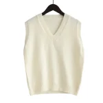 Sleeveless V-Neck Sweater Vest Women 2024 Korean Fashion - Image 4
