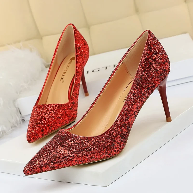 Women 7cm 9.5cm High Heels Pumps Wedding Bridal