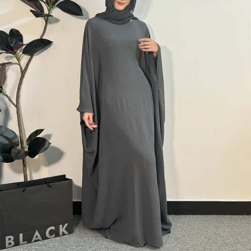 Muslim Abayas Loose Maxi Dresses Women Jilbabs Muslim Dress Full Sleeve - Image 2