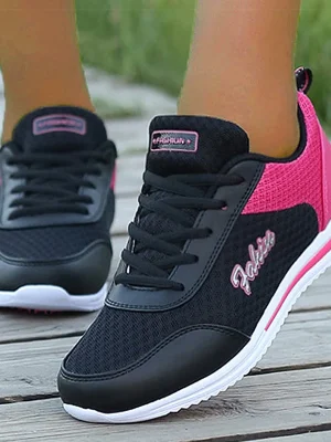 Women Sneakers Mix Color Sports Shoes For Women Lightweight