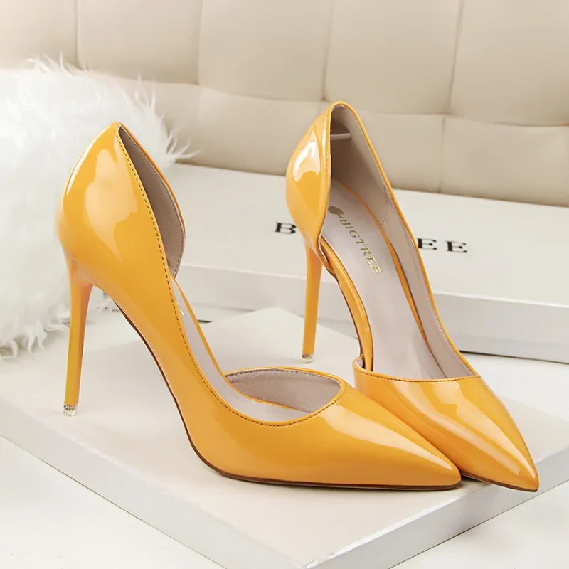 Wedding Bridal Scarpins Short Heels Lady Sexy Hollow Party Shoes - Image 19