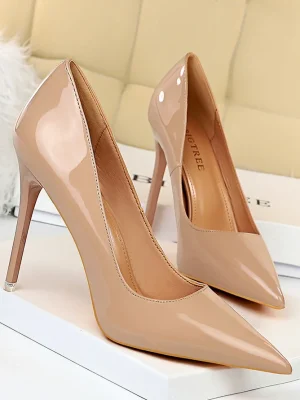 Women 7.5cm 10.5cm High Heels Wedding Bridal Classic Pumps