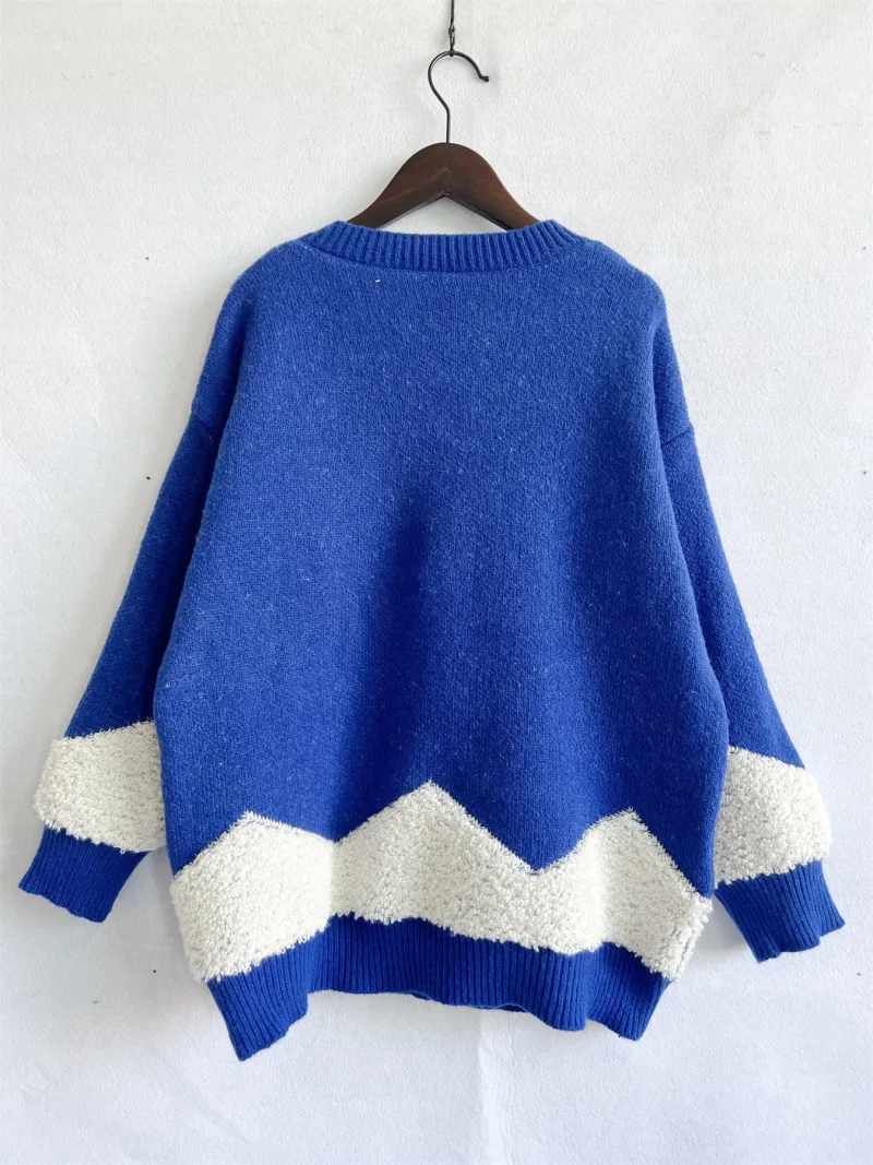 Christmas Sweater Women Long Sleeved Loose Knitted - Image 12