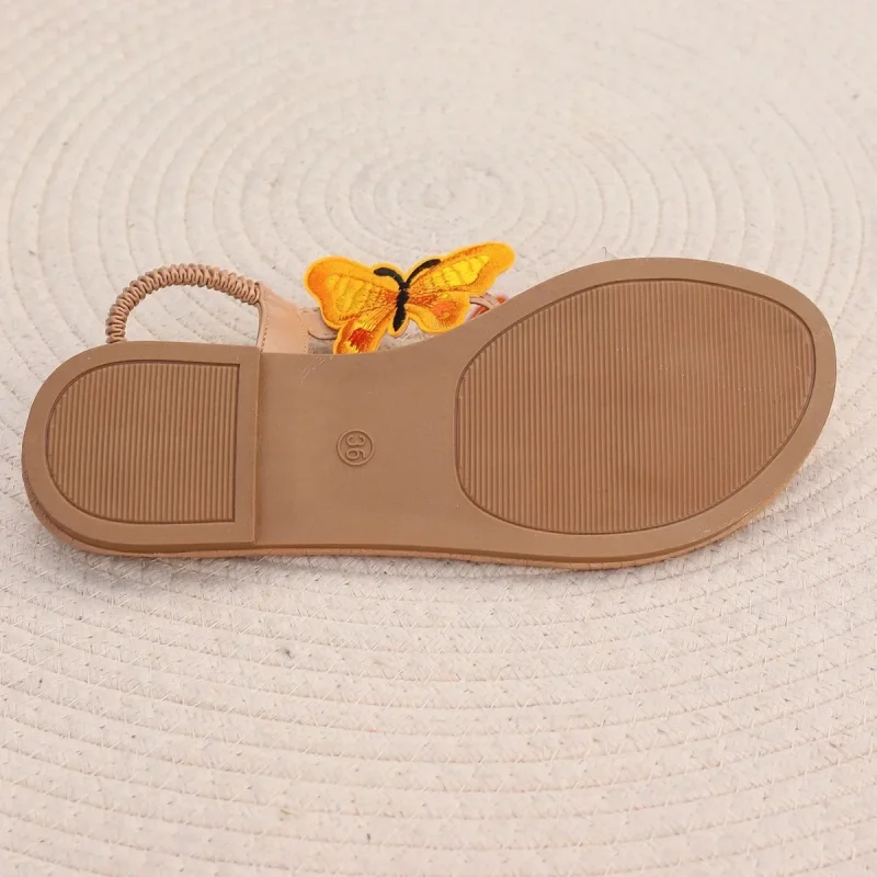 Luxury Designer Women Shoes Butterfly Decoration Flat Ladies Shoes - Image 3