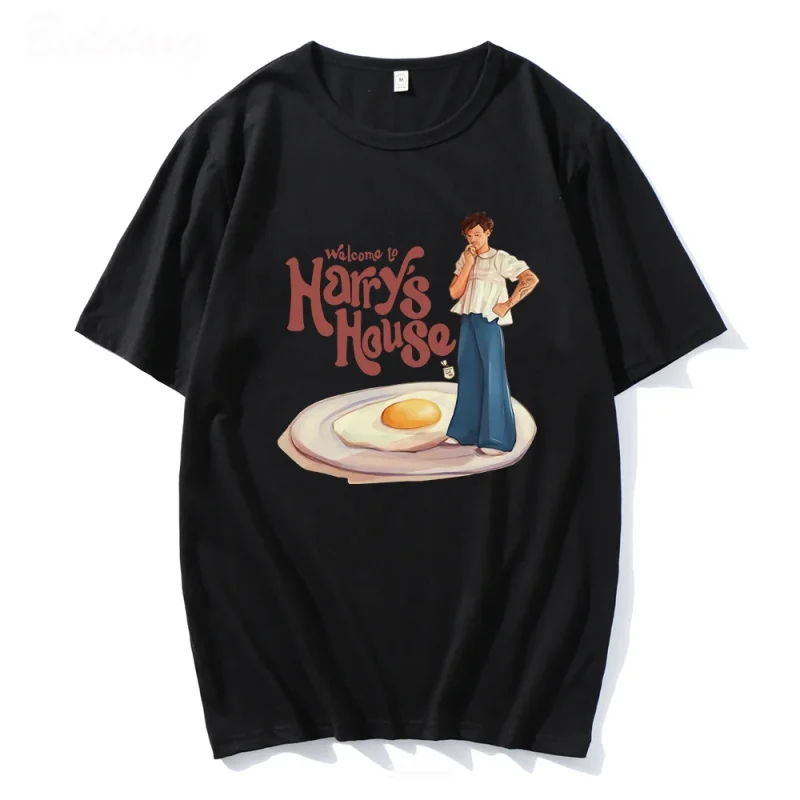 Summer O-Neck Plus Size Tees Boy Thinking House T Shirt Cotton