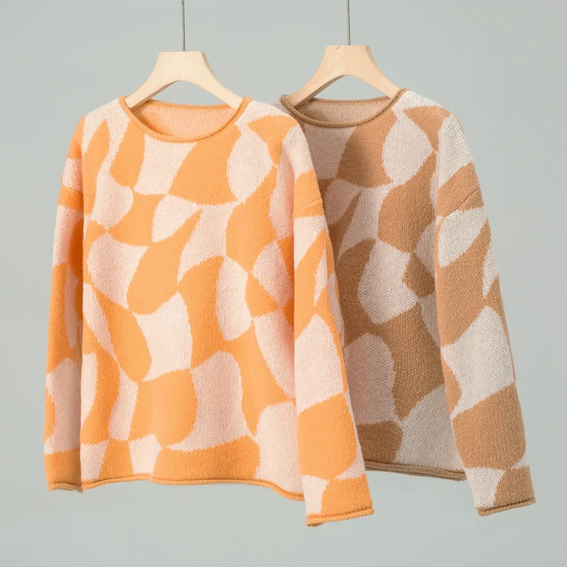Winter Fashion Loose Long Sleeve Casual Knitted Sweaters - Image 12