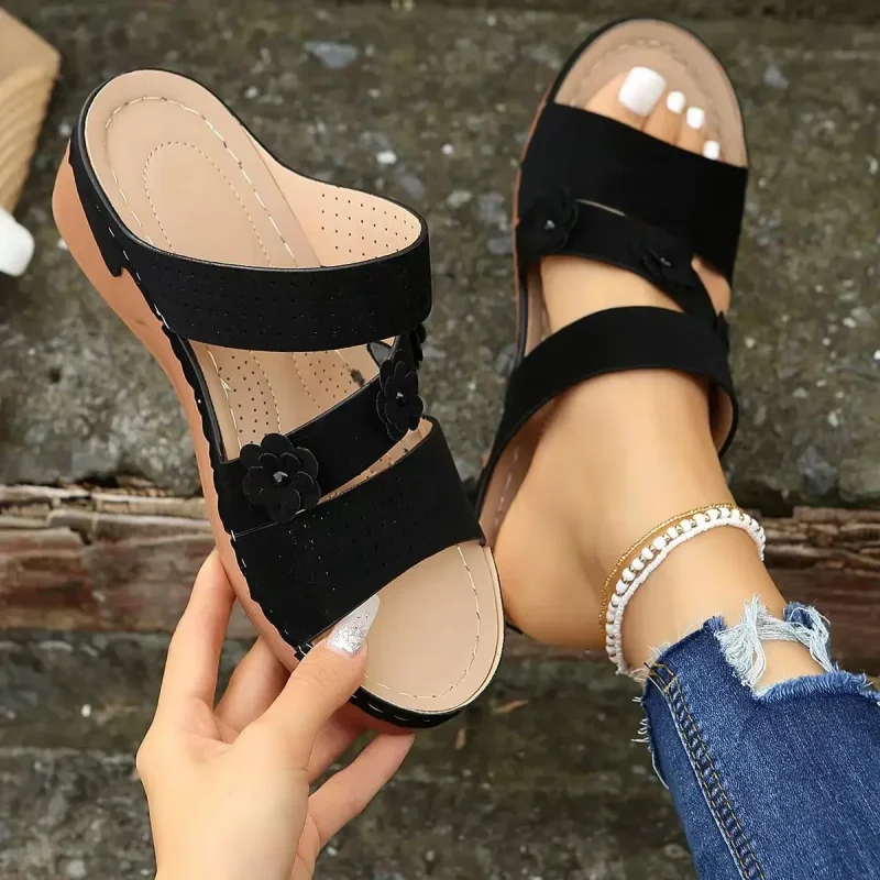 Summer Women Wedges Sandals Premium Orthopedic Open Toe Sandals - Image 10