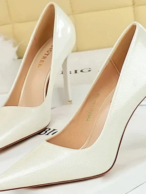 Women 7.5cm 10.5cm High Heels Pumps Sexy Stiletto Wedding Bridal