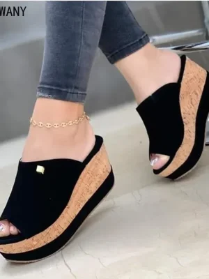 Women Fashion Large Flat Sandals Zapatos De Mujer in 2024