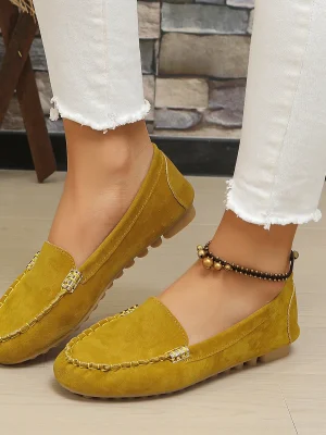 Fashion New Round Toe Solid Color Casual Daily Comfortable Elegant