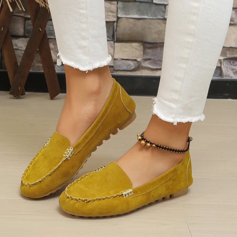 Fashion New Round Toe Solid Color Casual Daily Comfortable Elegant
