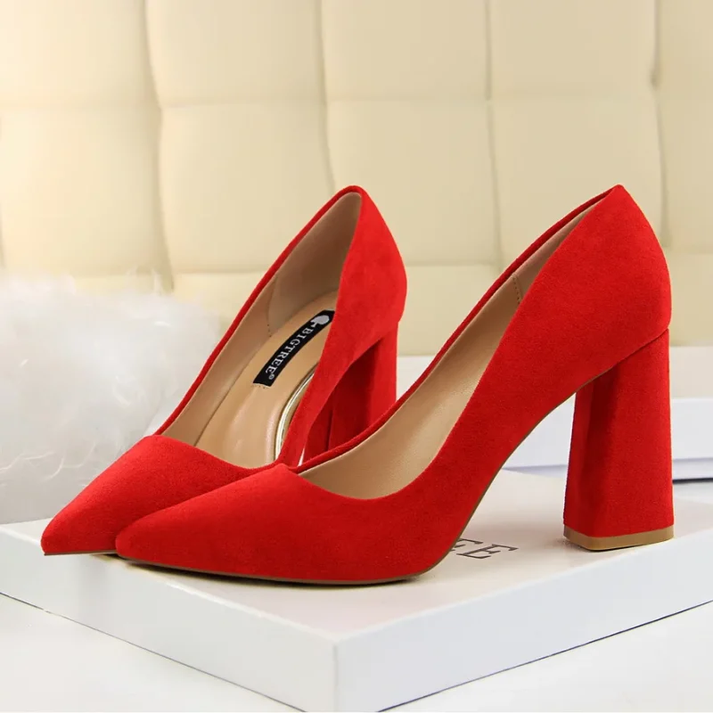 Summer Women 8.5cm High Heels Pumps Escarpins Elegant Sweet Lady