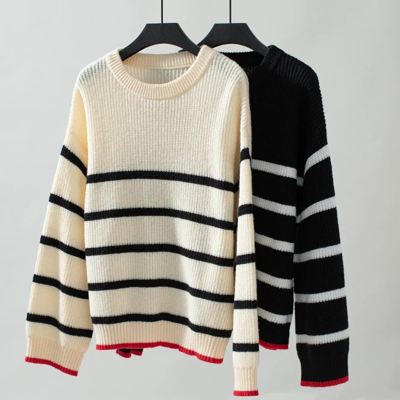 Long Sleeve Knitted Sweater Women  Winter Fashion - Image 11
