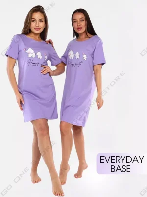 Summer Women’s Home Nightgowns Micro Stretch Women’s Dresses